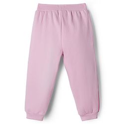 Babyhug Disney Terry Knit Full Sleeves Cut & Sew Sweatshirt & Lounge Pant Set with Minnie Mouse Graphic & Kangaroo Pocket - Pink