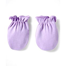 Babyhug Disney Interlock Knit Cap, Mittens and Booties Set with Winnie the Pooh Graphics Lilac - Diameter 17.5 cm