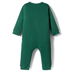 Babyhug Disney Interlock Knit Full Sleeves Romper With Mickey Mouse & Friends Print - Green