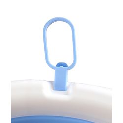 Babyhug Foldable Baby Bathtub - Blue - Free Size| Ideal for Infants & Toddlers| For Boys & Girls| Drain Plug| Non-slip Base| Travel Friendly| Compact Fold for Easy Storing