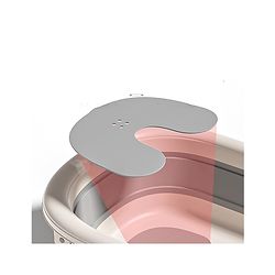 Babyhug Foldable Baby Bathtub - Blue - Free Size| Ideal for Infants & Toddlers| For Boys & Girls| Drain Plug| Non-slip Base| Travel Friendly| Compact Fold for Easy Storing