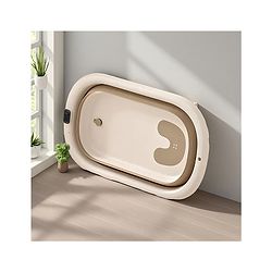 Babyhug Foldable Baby Bathtub - Blue - Free Size| Ideal for Infants & Toddlers| For Boys & Girls| Drain Plug| Non-slip Base| Travel Friendly| Compact Fold for Easy Storing