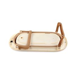 Babyhug Foldable Baby Bathtub - Blue - Free Size| Ideal for Infants & Toddlers| For Boys & Girls| Drain Plug| Non-slip Base| Travel Friendly| Compact Fold for Easy Storing