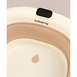 Babyhug Foldable Baby Bathtub - Blue - Free Size| Ideal for Infants & Toddlers| For Boys & Girls| Drain Plug| Non-slip Base| Travel Friendly| Compact Fold for Easy Storing