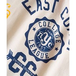 Babyhug 100% Cotton Knit Full Sleeves T-Shirt with East Coast Text Print - White