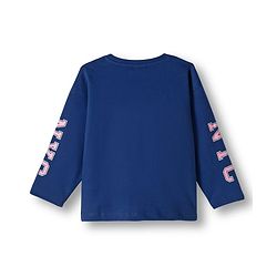 Babyhug 100% Cotton Knit Full Sleeves T-Shirt with Sport Theme Print - Royal Blue