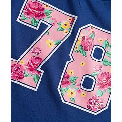 Babyhug 100% Cotton Knit Full Sleeves T-Shirt with Sport Theme Print - Royal Blue