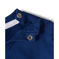 Babyhug 100% Cotton Knit Full Sleeves T-Shirt with Sport Theme Print - Royal Blue