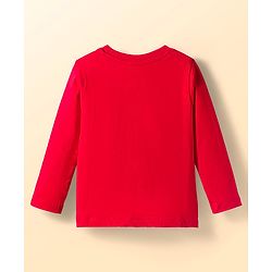 Babyhug Disney Single Jersey Knit Full Sleeves T-Shirts with Mickey & Friend Graphic Pack of 3 - Red Blue & White