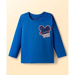 Babyhug Disney Single Jersey Knit Full Sleeves T-Shirts with Mickey & Friend Graphic Pack of 3 - Red Blue & White