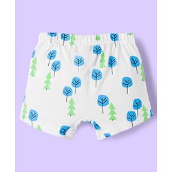 Babyhug Disney Lycra Knit Trunks with Mickey Mouse Graphic Pack of 3 - Light Blue White & Light Green