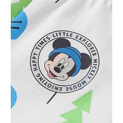 Babyhug Disney Lycra Knit Trunks with Mickey Mouse Graphic Pack of 3 - Light Blue White & Light Green