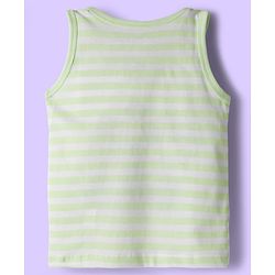 Babyhug Disney Single Jersey Knit Sleeveless Vest with Mickey Mouse Graphic Pack of 3 - Light Blue White & Light Green