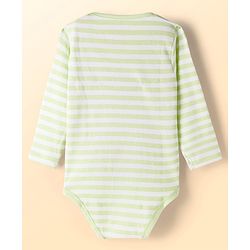 Babyhug Disney Interlock Knit Full Sleeves Onesies with Minnie Mouse Graphic Pack of 3 - Light Green Light Blue & White