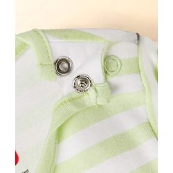 Babyhug Disney Interlock Knit Full Sleeves Onesies with Minnie Mouse Graphic Pack of 3 - Light Green Light Blue & White