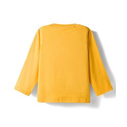 Babyhug 100% Cotton Knit Full Sleeves T-Shirt with Adventure Text Print Pack of 3 - Dark Green & Yellow Blue
