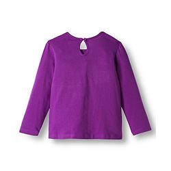 Babyhug 100% Cotton Knit Full Sleeves T-Shirt with Text Print - Violet