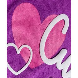 Babyhug 100% Cotton Knit Full Sleeves T-Shirt with Text Print - Violet
