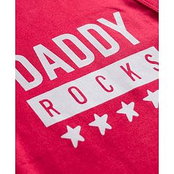 Babyhug Interlock Knit Full Sleeves Footed Sleepsuit With Text Print - Red