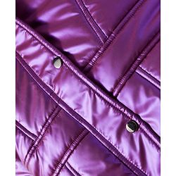 Babyhug Woven Full Sleeves Solid Color Hooded Padded Jacket - Purple