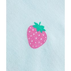 Babyhug 100% Cotton Knit Full Sleeves T-Shirt with Fruit Print - Light Blue