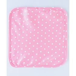 Babyhug Cotton Knit Wash Cloth with Floral Print Pack of 6 - Navy Blue Pink & Yellow