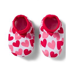 Babyhug 100% Cotton Knit  Mittens & Booties Set with Heart Print - Pink