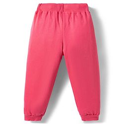 Babyhug Disney Terry Knit Full Sleeves Sweatshirt and Track Pant Set with Marie Graphic - Pink