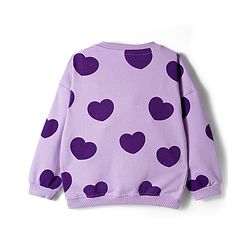 Babyhug Disney Terry Knit Full Sleeves Sweatshirt and Track Pant Set with Minnie Mouse Graphic - Purple