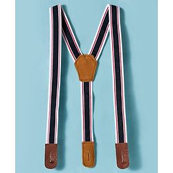 Babyhug Cotton Woven Half Sleeves Shirt & Short Set With Bow & Suspender - White