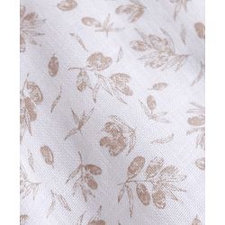 Babyhug Cotton Woven Half Sleeves Shirt & Shorts Set with Bow & Floral Print - Brown & Beige