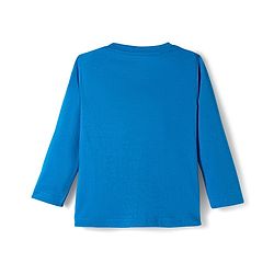 Babyhug Cotton Knit Full Sleeves Night Suit With Santa Print - Blue
