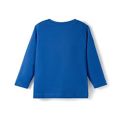 Babyhug Cotton Knit Full Sleeves Night Suit With Text Print - Navy Blue