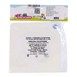 Babyhug Baby On Board Car Sign  Yellow| Safety Warning Sign| Durable & Easy to Install| High Visibility| Strong Suction Grip| Compatibly to all Wind Shields