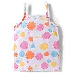 Babyhug Disney Single Jersey Knit Sleeveless Slips with Marie Graphic Pack of 3 - White Lilac & Pink