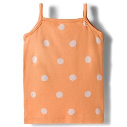 Babyhug Disney Lycra Knit Sleeveless Slips with Minnie Mouse Graphic & Polka Dot Pack of 3 - Light Blue Orange & Dark Pink