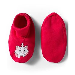 Babyhug Disney Interlock Knit Cap Mittens & Booties Set With Marie Graphic Red - Diameter 9 cm