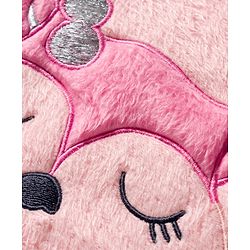 Babyhug Velour Knit Full Sleeves Winter Wear Night Suit With Animal Embriodery - Pink
