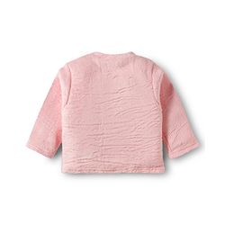 Babyhug Velour Knit Full Sleeves Winter Wear Night Suit With Animal Embriodery - Pink
