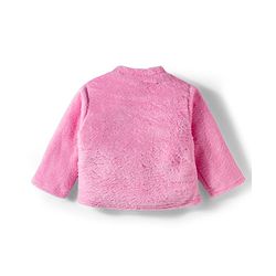 Babyhug Velour Knit Full Sleeves Winter Wear Night Suit With Text Embriodery - Pink