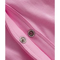 Babyhug Cotton Knit Full Sleeve Footed Sleepsuit with Teddy Patch - Pink