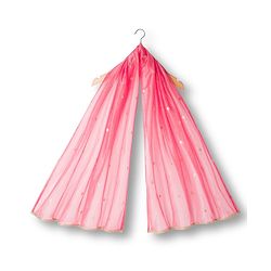 Babyhug Woven Half Sleeves Choli Lehenga & Dupatta Set With Floral Embriodery - Pink