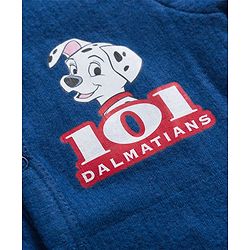 Babyhug Disney Interlock Full Sleeves Front Open Thermal Vest With 101 Dalmatians Graphics - Navy Blue