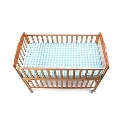 Babyhug Premium Cotton Flat Crib Sheets Set of 2 Aeroplane Theme - White| Soft Breathable Fabric| Skin-Friendly| Travel-Friendly| Machine Washable| 0-12 Months