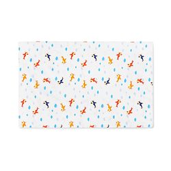 Babyhug Premium Cotton Flat Crib Sheets Set of 2 Aeroplane Theme - White| Soft Breathable Fabric| Skin-Friendly| Travel-Friendly| Machine Washable| 0-12 Months
