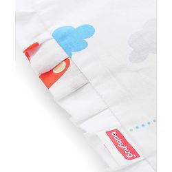 Babyhug Head Shaping Rai Pillow with Extra Cover Aeroplane Theme  White| 1 Kg Mustard Seeds| Cotton Cover| Natural Warming Property|Prevents Cold & Flat Head Syndrome| NewBorn Neck & Shoulder Support