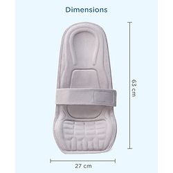Babyhug 2-in-1 Carrier & Feeding Pillow Velvet - Blue | Infant Carrying and Feeding Support| Ideal for New Moms| Full Body Support| Safety Harness