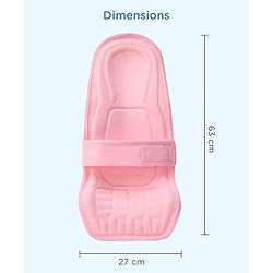 Babyhug 2-in-1 Carrier & Feeding Pillow Velvet - Blue | Infant Carrying and Feeding Support| Ideal for New Moms| Full Body Support| Safety Harness