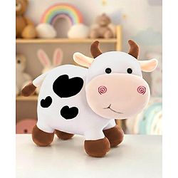 Babyhug Plush Cow Soft Toy - 30 cm| Toddler Gifting for Boys & Girls| Stuffed Animal| Baby Safe| Cuddle & Travel Partner| Super Soft Fabric