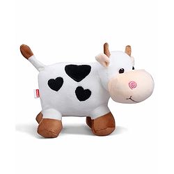 Babyhug Plush Cow Soft Toy - 30 cm| Toddler Gifting for Boys & Girls| Stuffed Animal| Baby Safe| Cuddle & Travel Partner| Super Soft Fabric